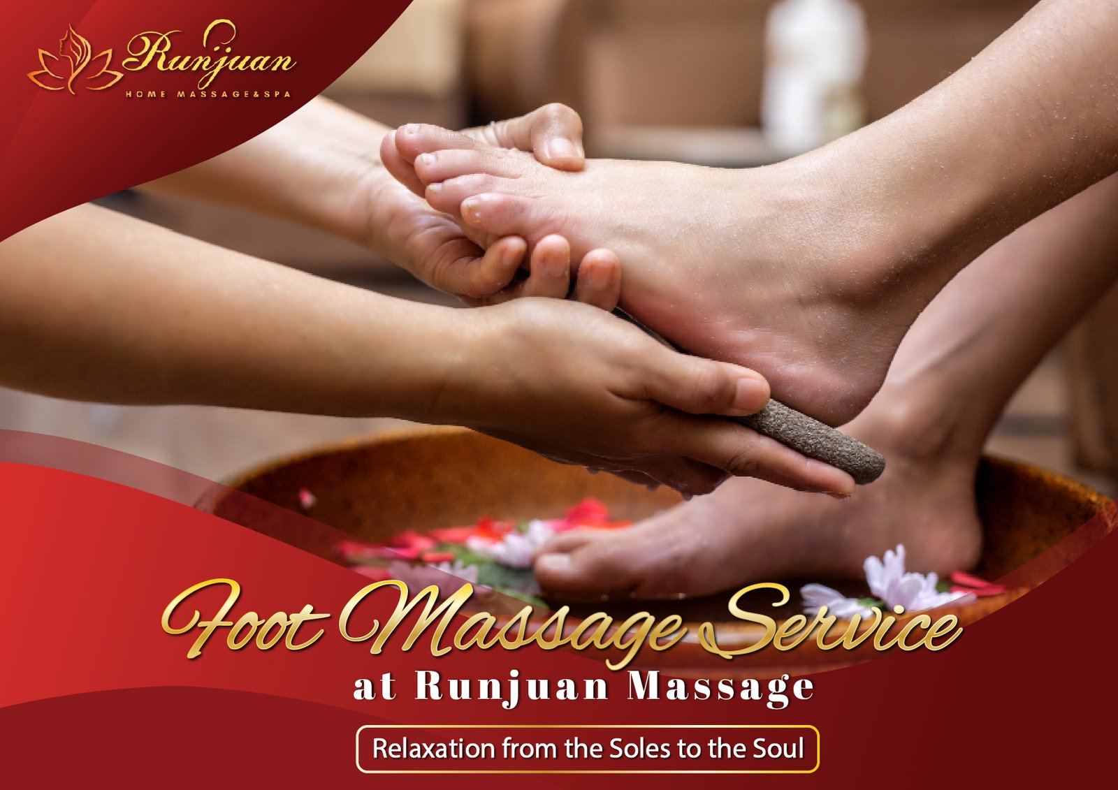 Foot Massage Service at Runjuan Massage – Relaxation from the Soles to the Soul