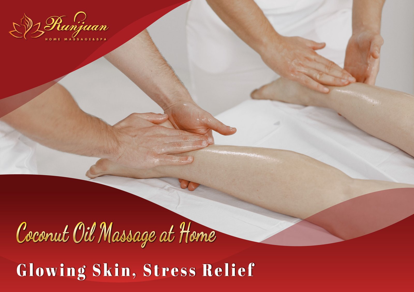 Coconut Oil Massage at Home Glowing Skin, Stress Relief